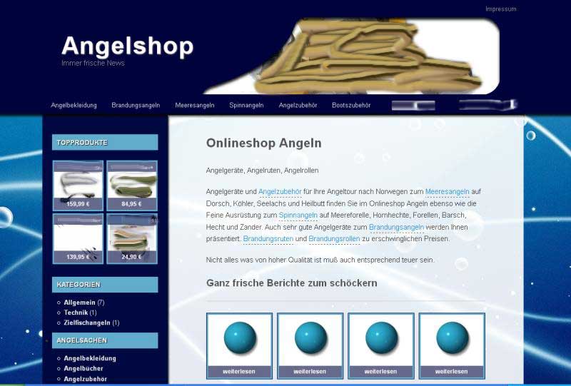 Screenshot Onlineshop-Angeln.de